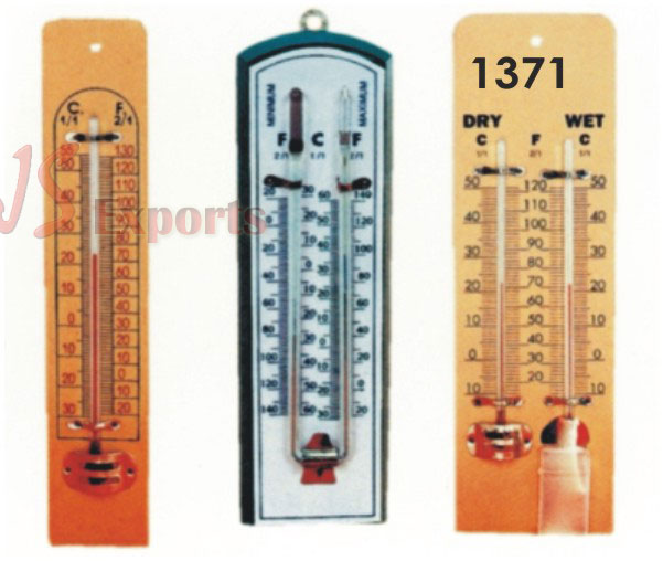 THERMOMETER, WALL, CELSIUS AND FAHRENHEIT